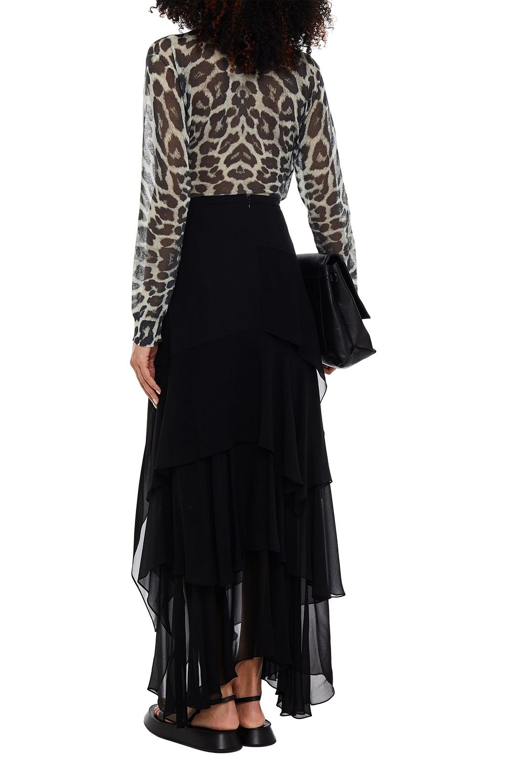 DRIES VAN NOTEN Leopard-print cotton-blend sweater