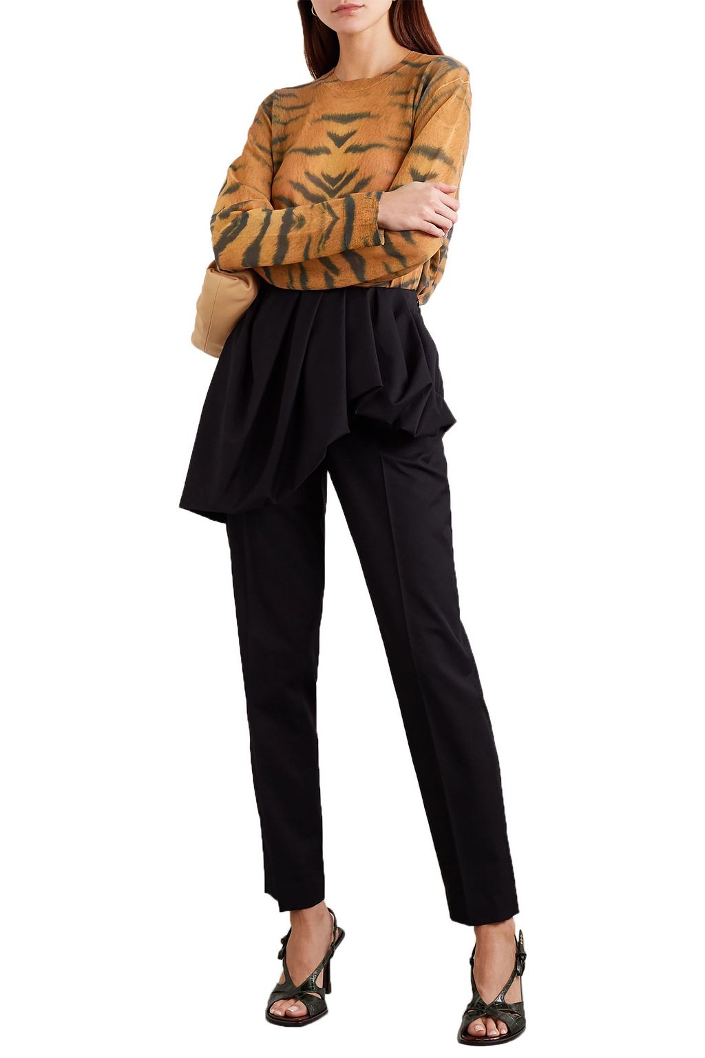 DRIES VAN NOTEN Leopard-print cotton-blend sweater
