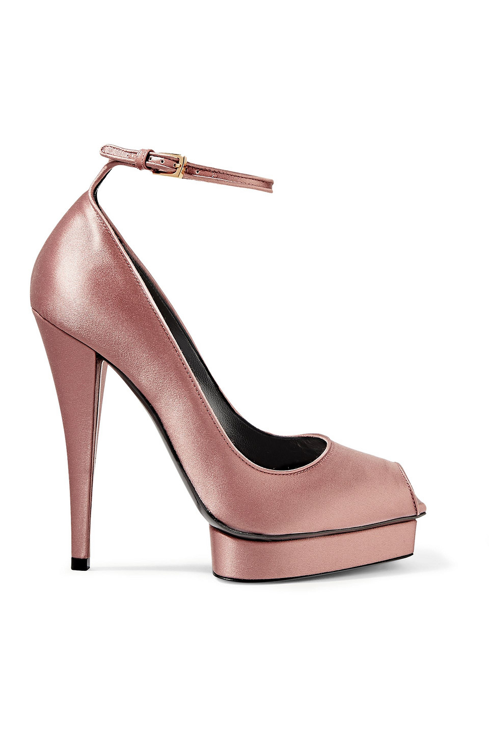 Tom Ford Satin Platform Pumps In Pink