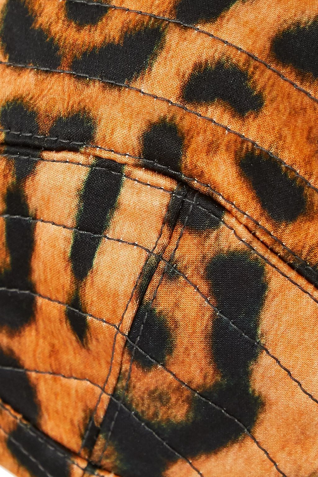 DRIES VAN NOTEN Leopard-print satin bustier top
