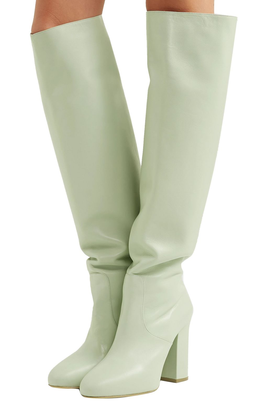 DRIES VAN NOTEN Leather knee boots