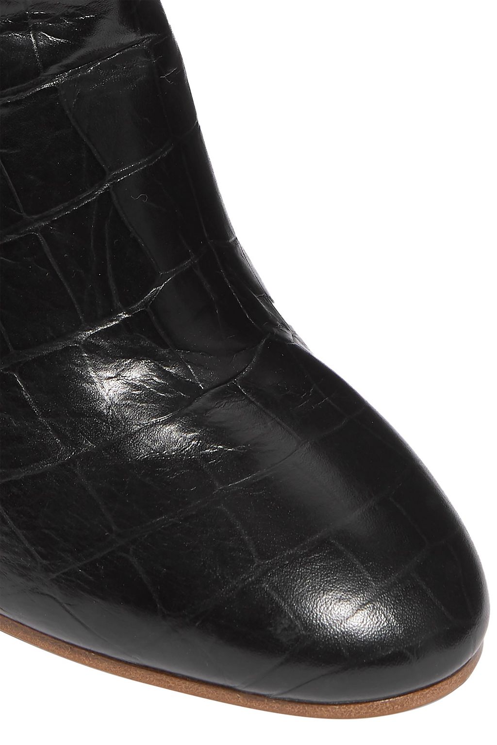 GABRIELA HEARST Linda croc-effect leather knee boots