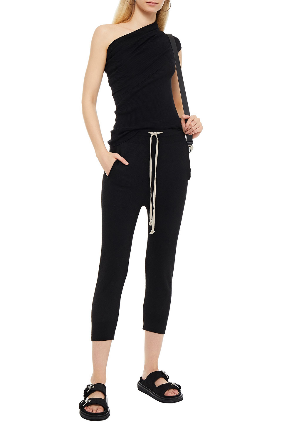Rick Owens Athena One-shoulder Top - Women's - Elastane/cupro In Black