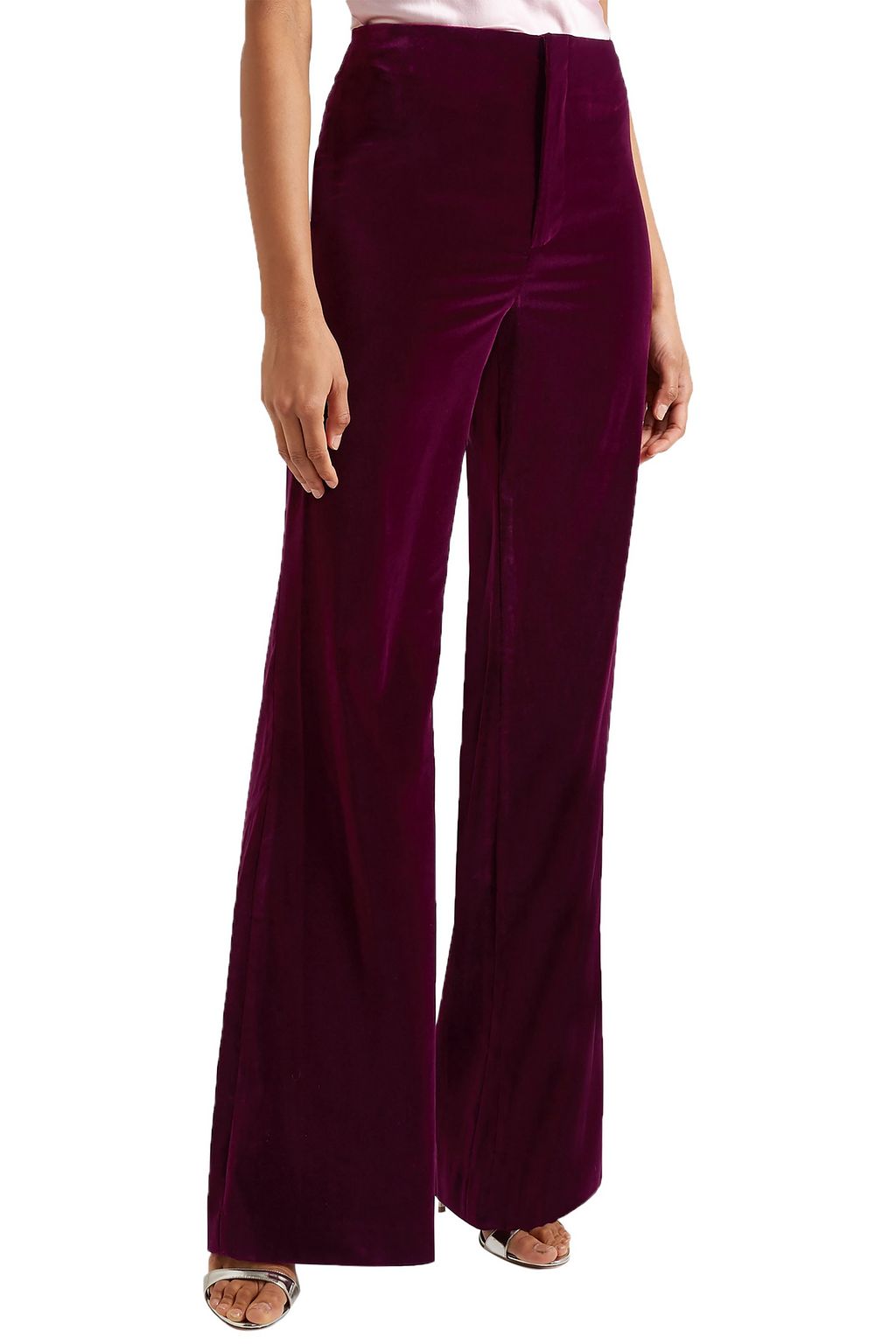 ALICE + OLIVIA Lorinda velvet wide-leg pants