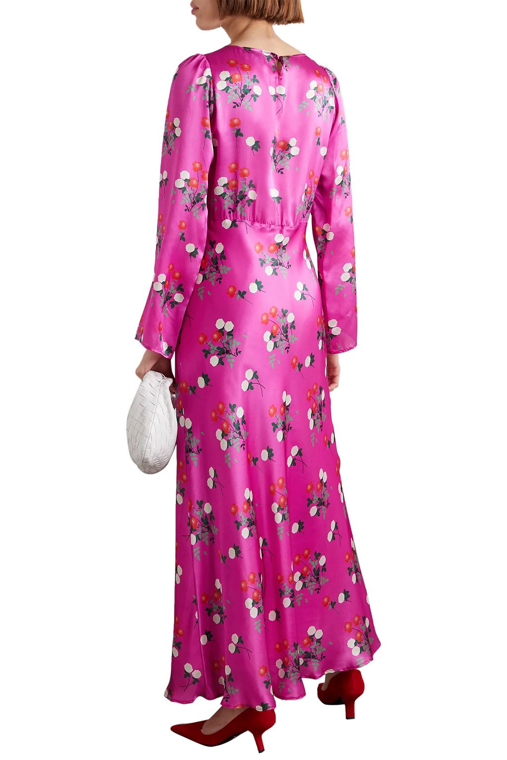 BERNADETTE Jane floral-print silk-satin maxi dress