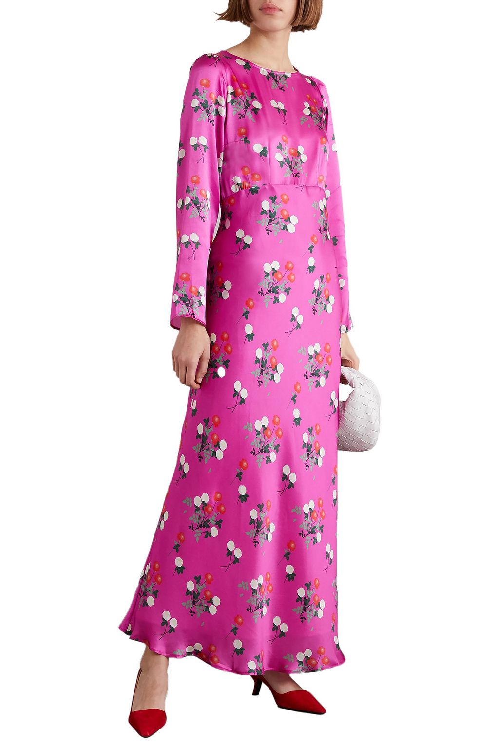 BERNADETTE Jane floral-print silk-satin maxi dress
