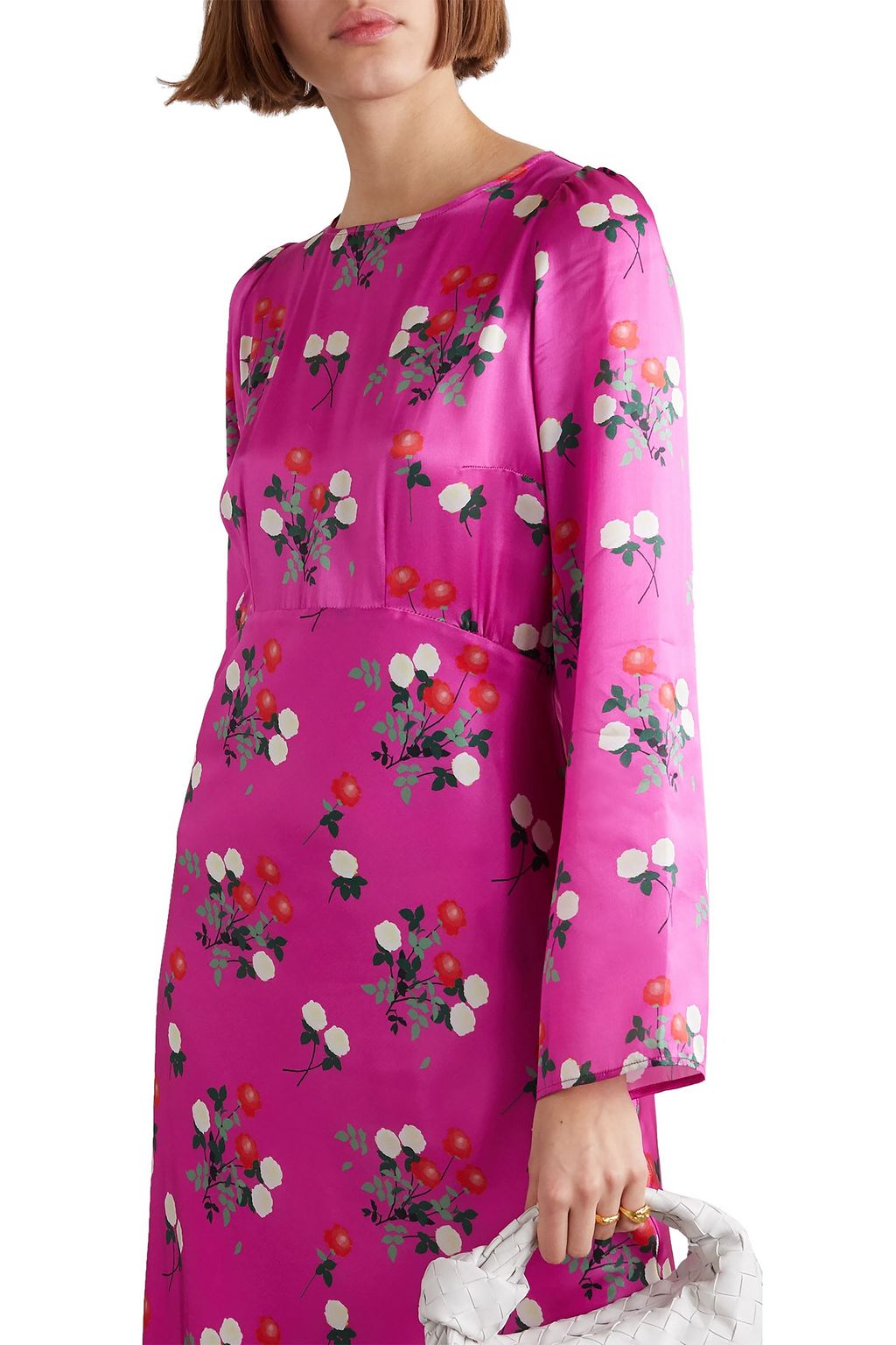 BERNADETTE Jane floral-print silk-satin maxi dress