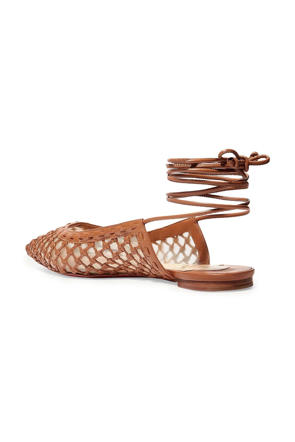 louboutin mesh flats