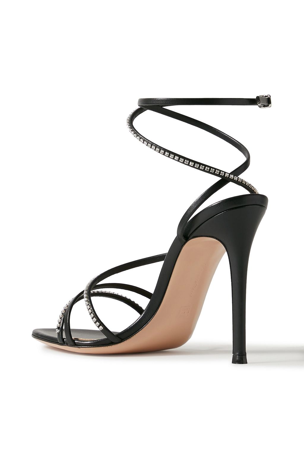 GIANVITO ROSSI 105 crystal-embellished leather sandals