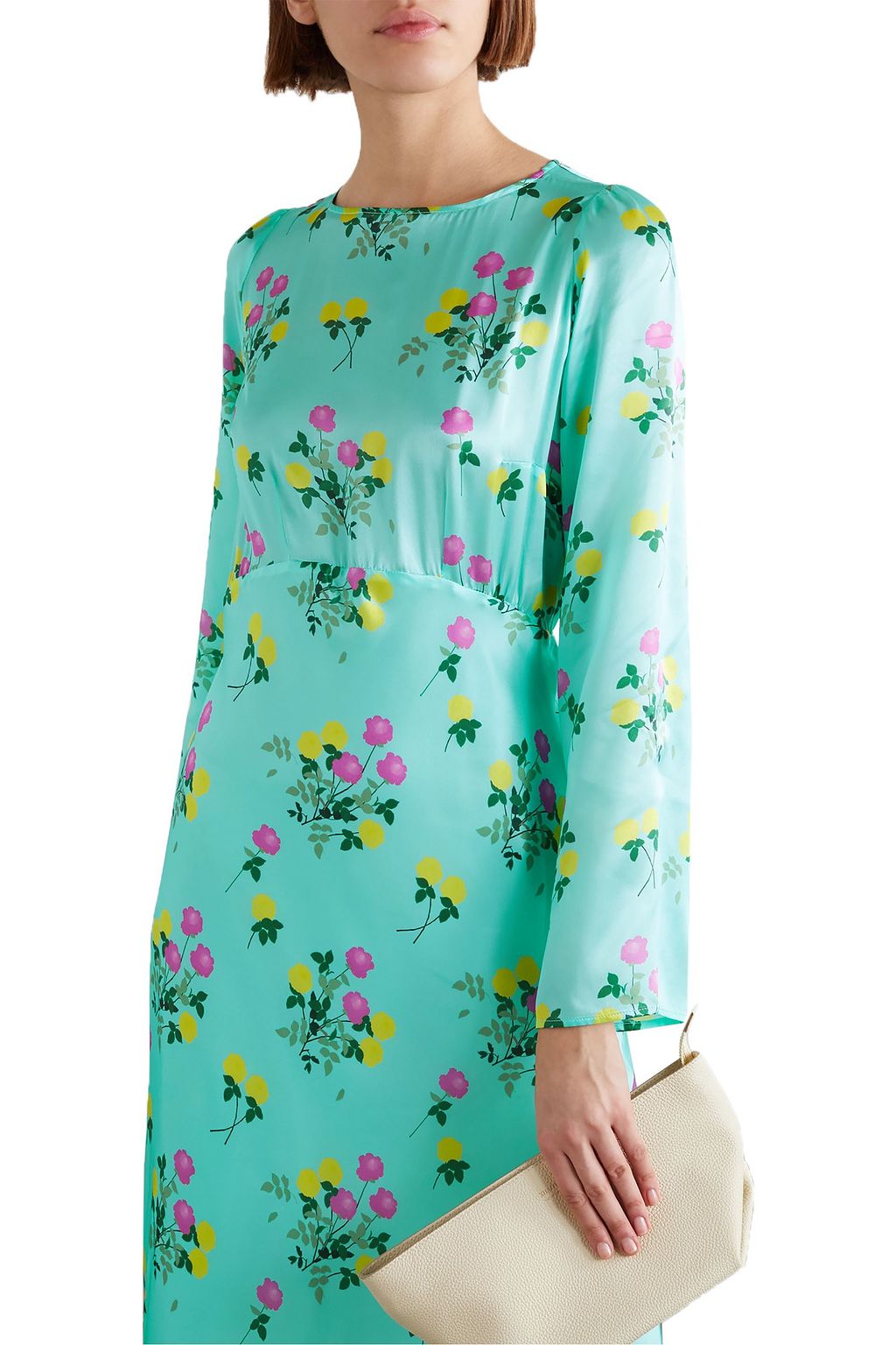 BERNADETTE Jane floral-print silk-satin maxi dress
