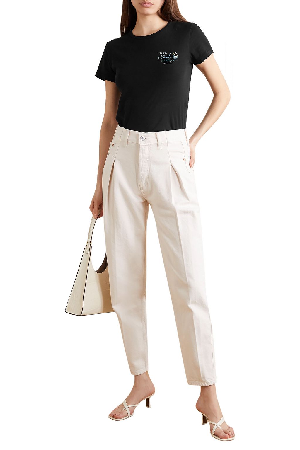 RE/DONE 40s Zoot pleated high-rise straight-leg jeans