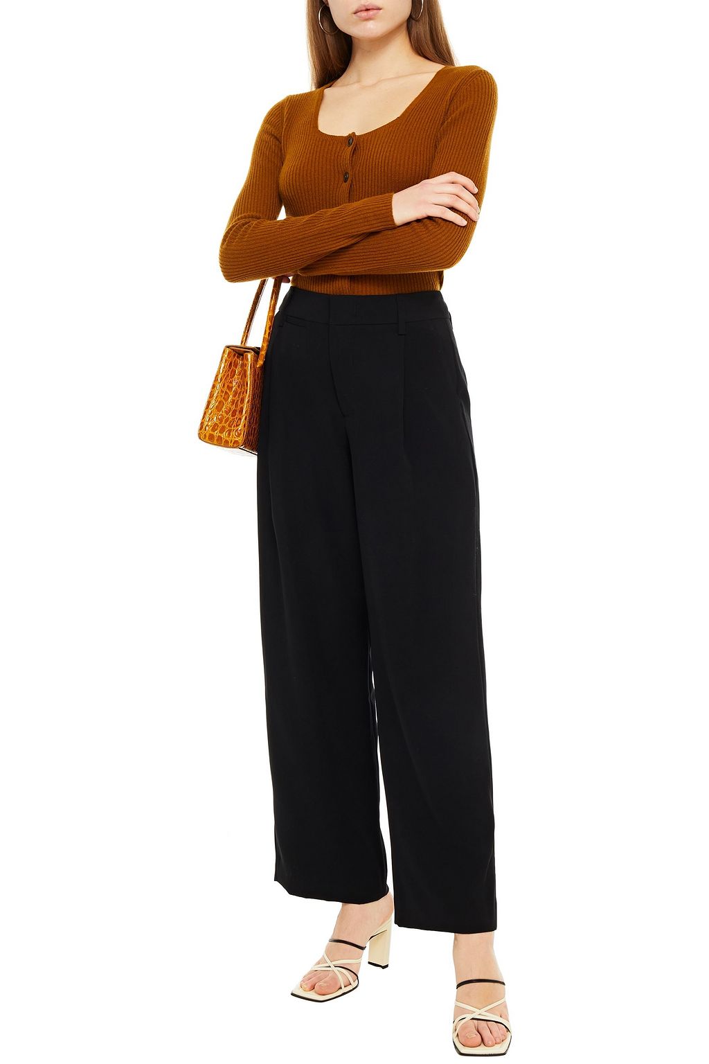 VINCE. Ribbed cashmere cardigan