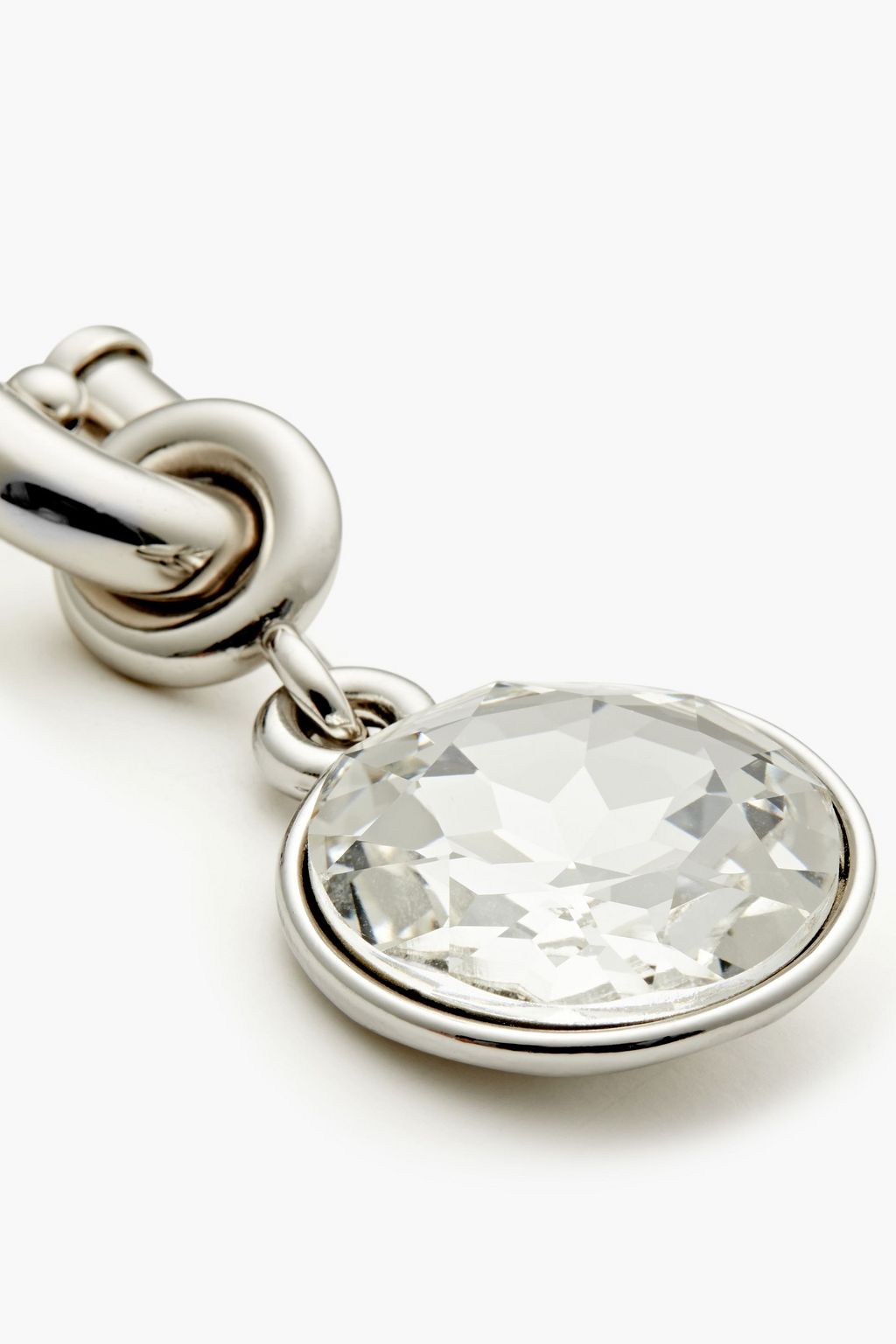 RABANNE Silver-tone crystal earrings