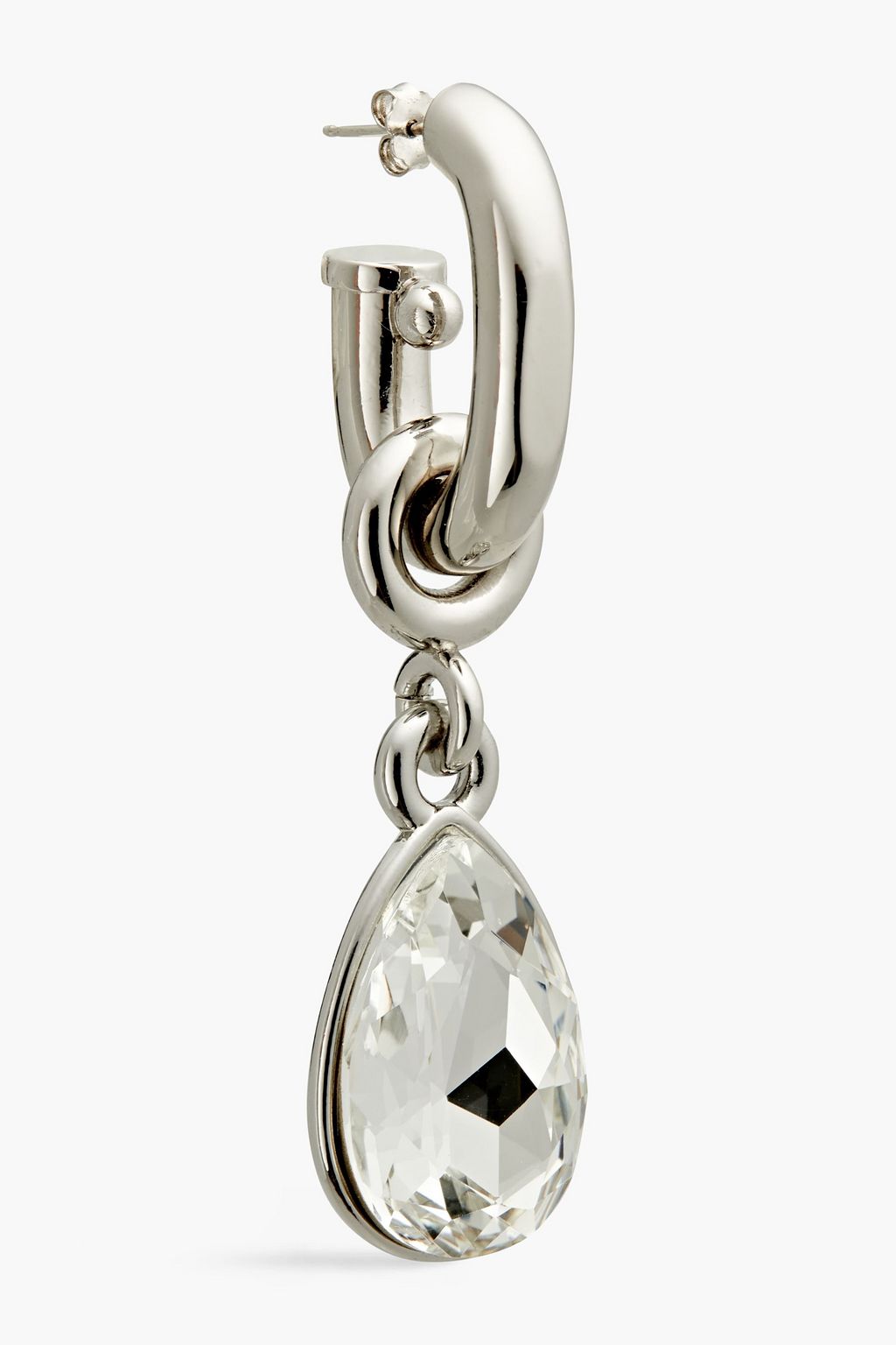 RABANNE Silver-tone crystal earrings