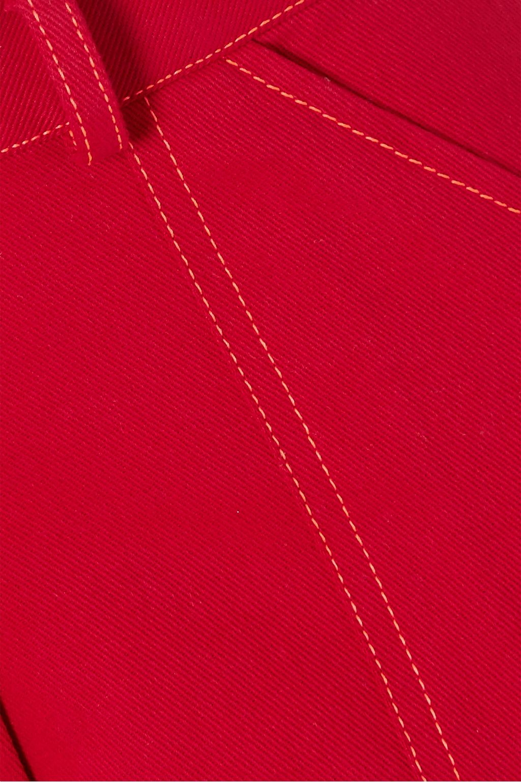 CHRISTOPHER JOHN ROGERS Silk and wool-blend faille straight-leg cargo pants