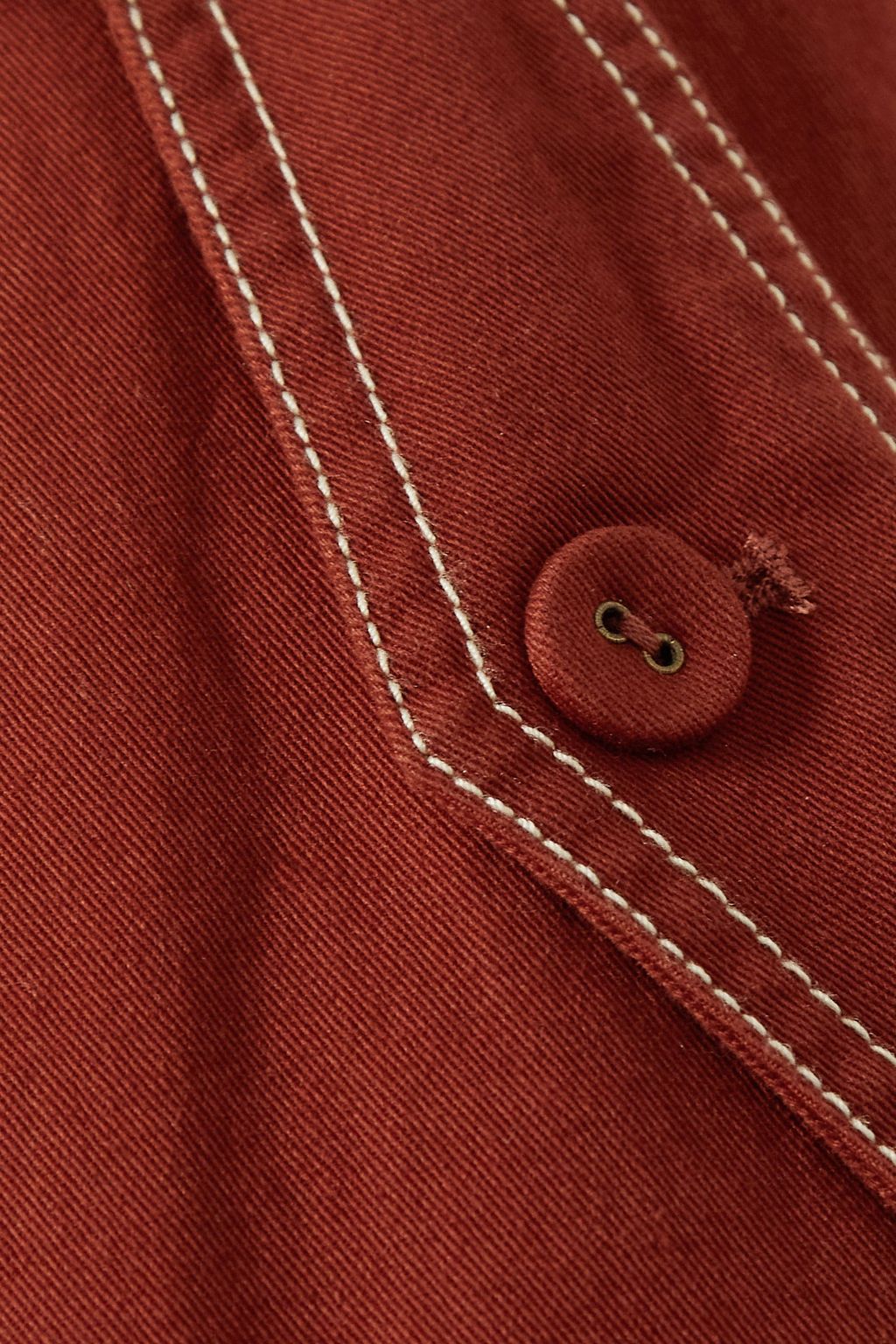 ULLA JOHNSON Lars Karottenhose aus Baumwoll-Twill mit Falten