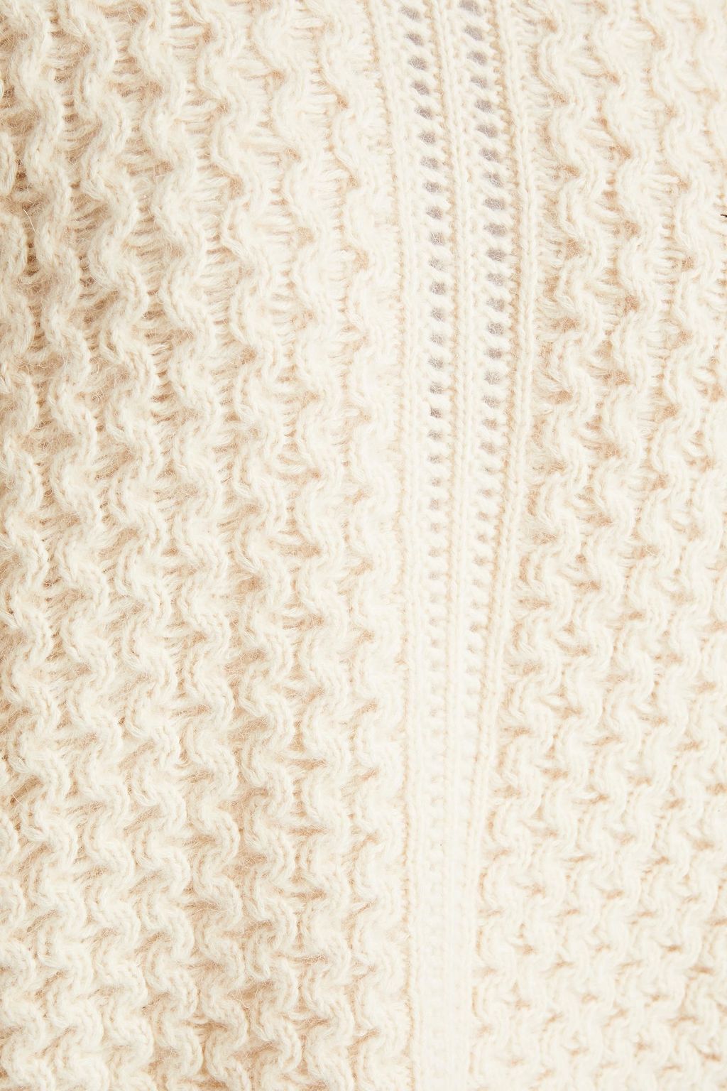 SEE BY CHLOÉ Cable-knit cotton, wool and alpaca-blend sweater