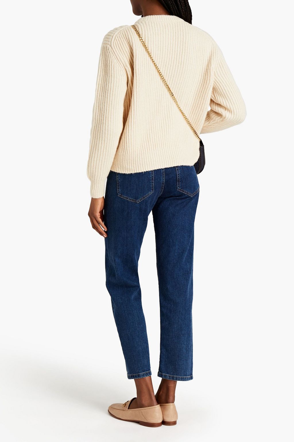 SEE BY CHLOÉ Cable-knit cotton, wool and alpaca-blend sweater