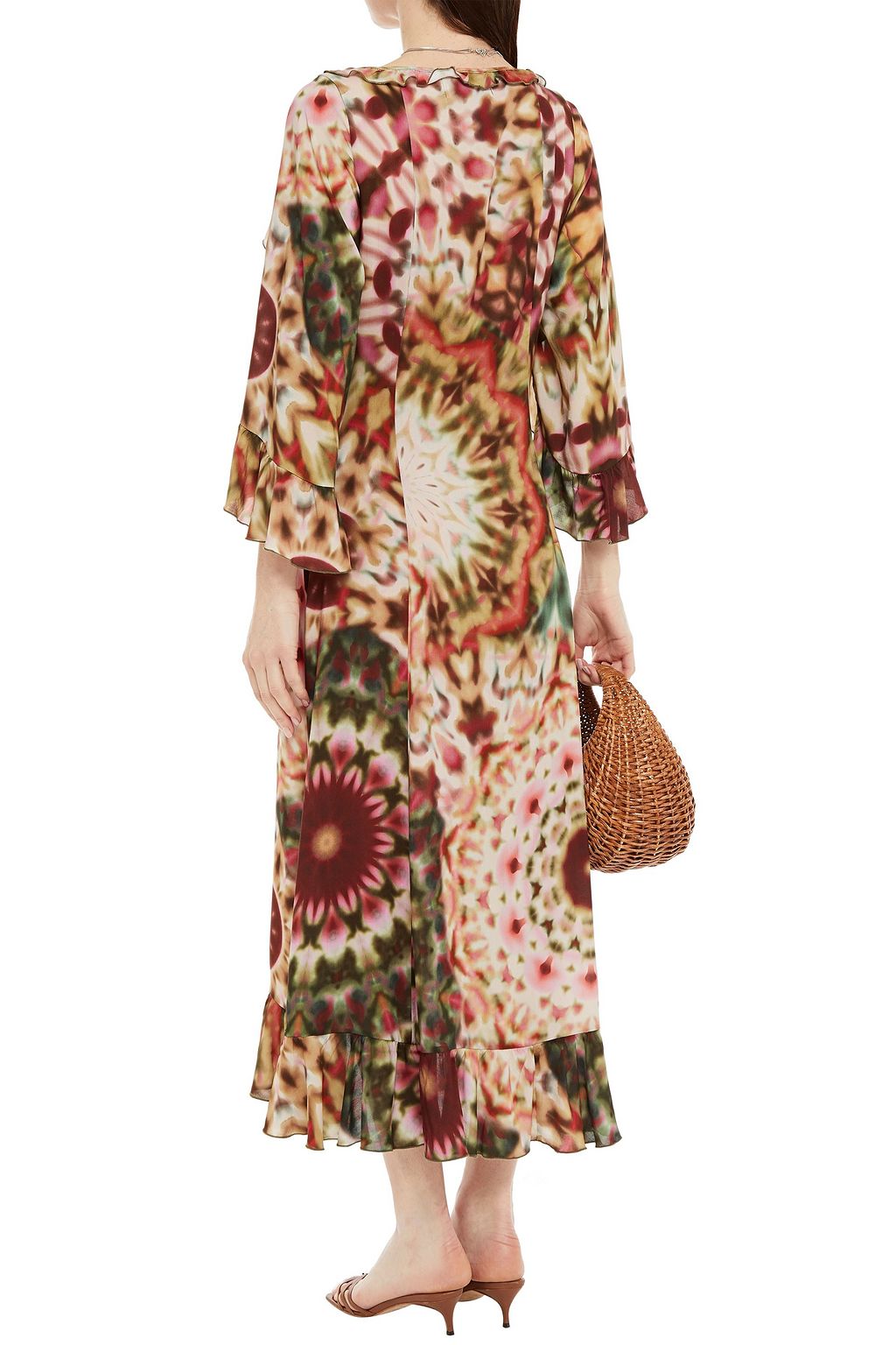 CHARO RUIZ IBIZA Ruffled printed voile jacket