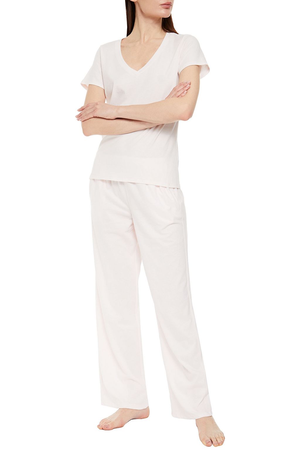 NATURAL SKIN Organic cotton-jersey pajama pants