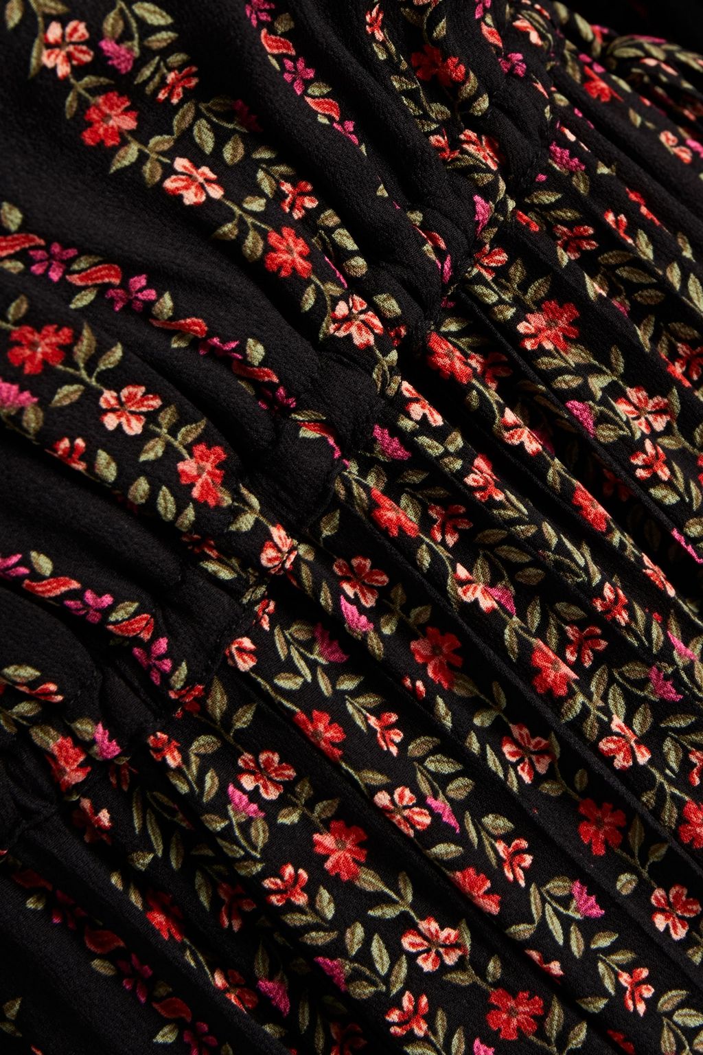 SEE BY CHLOÉ Gathered floral-print georgette midi dress