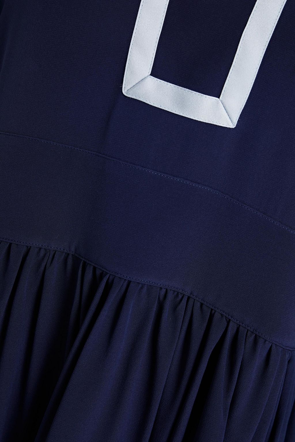 SEE BY CHLOÉ Gathered silk crepe de chine midi dress