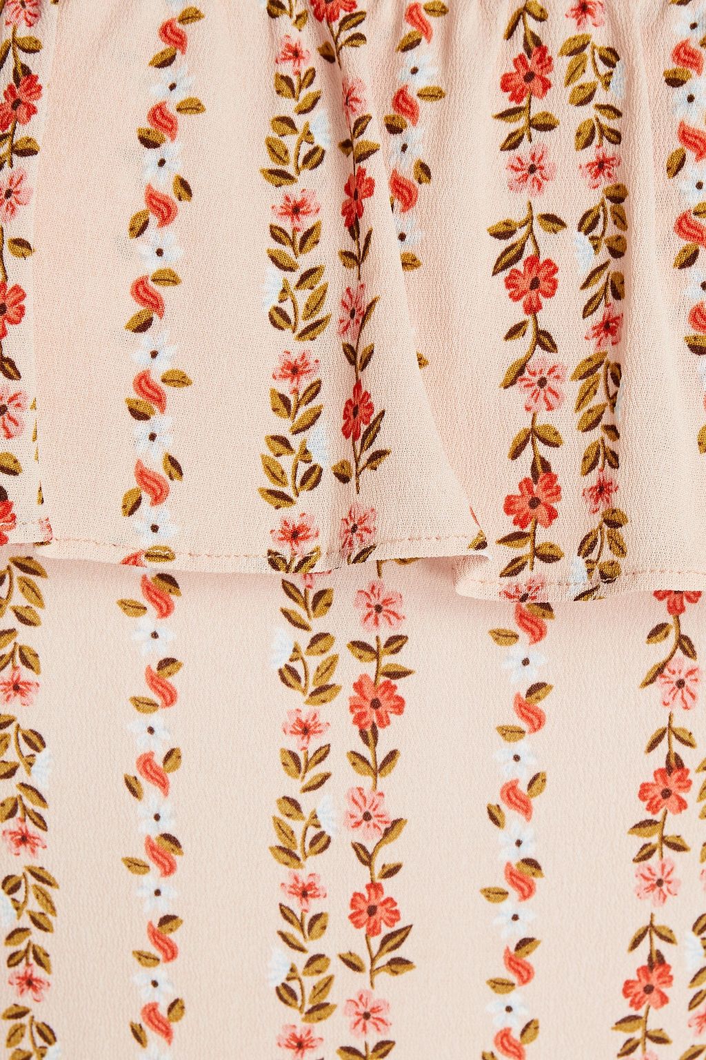 SEE BY CHLOÉ Ruffled floral-print crepe mini dress