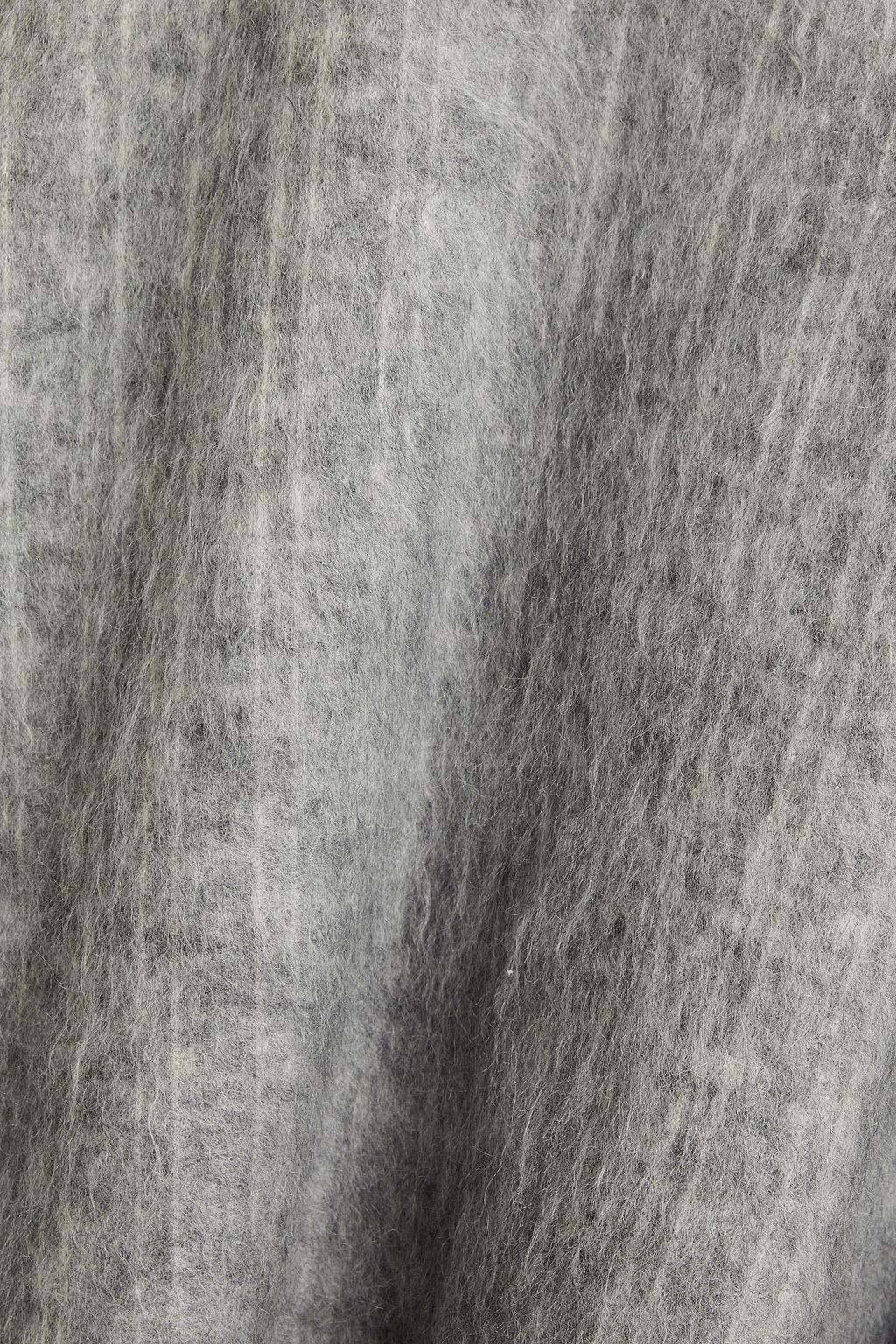 BRUNELLO CUCINELLI Mélange brushed knitted hooded jacket