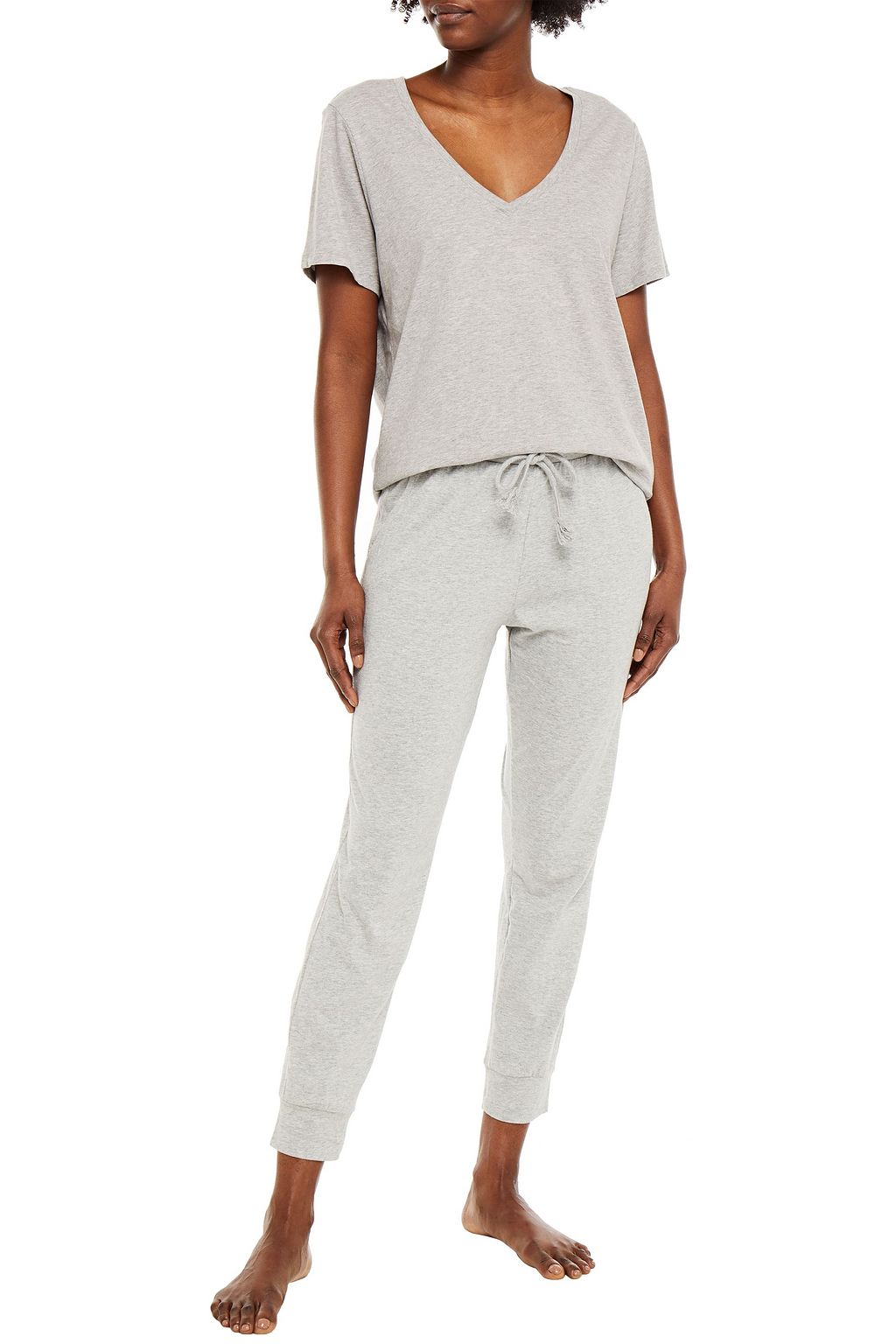 NATURAL SKIN Organic cotton-jersey pajama top