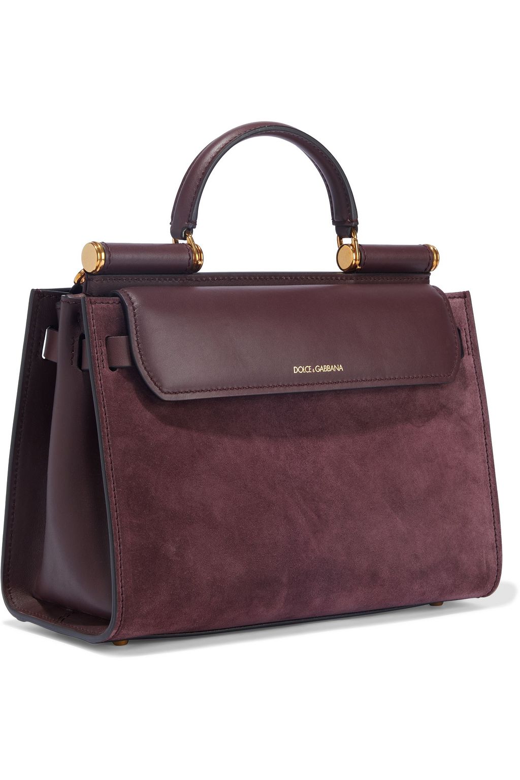 DOLCE&GABBANA Sicily 62 suede and leather tote
