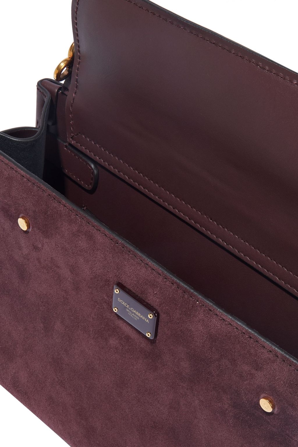 DOLCE&GABBANA Sicily 62 suede and leather tote