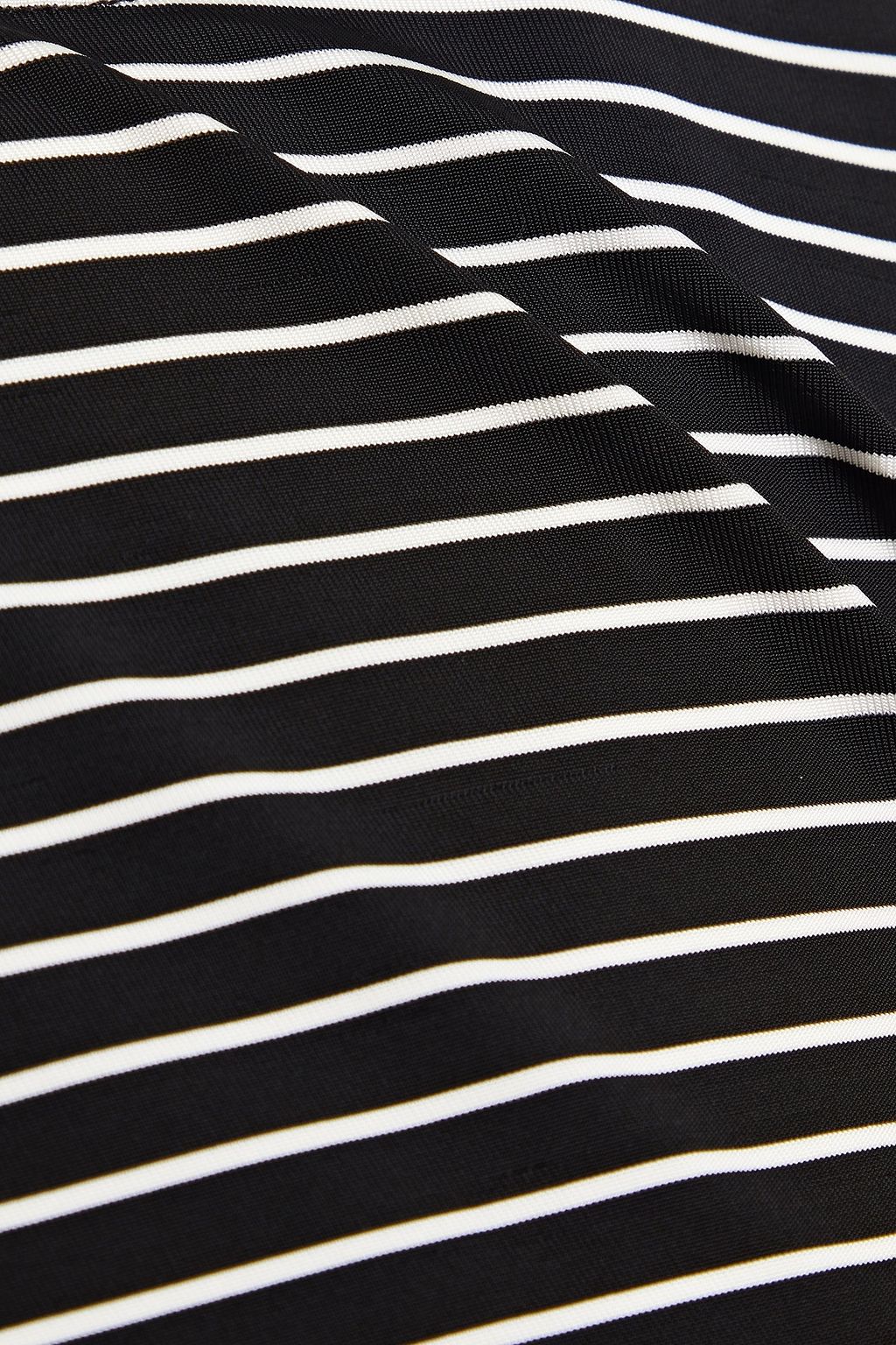 MM6 MAISON MARGIELA Gathered striped stretch-jersey top
