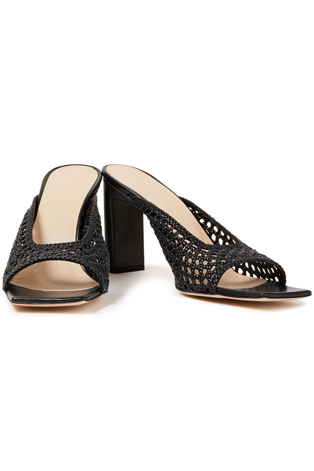WANDLER Isa woven leather mules