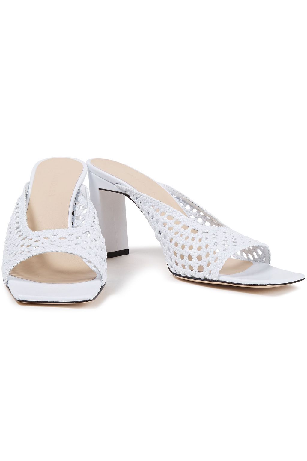 WANDLER Isa woven leather mules