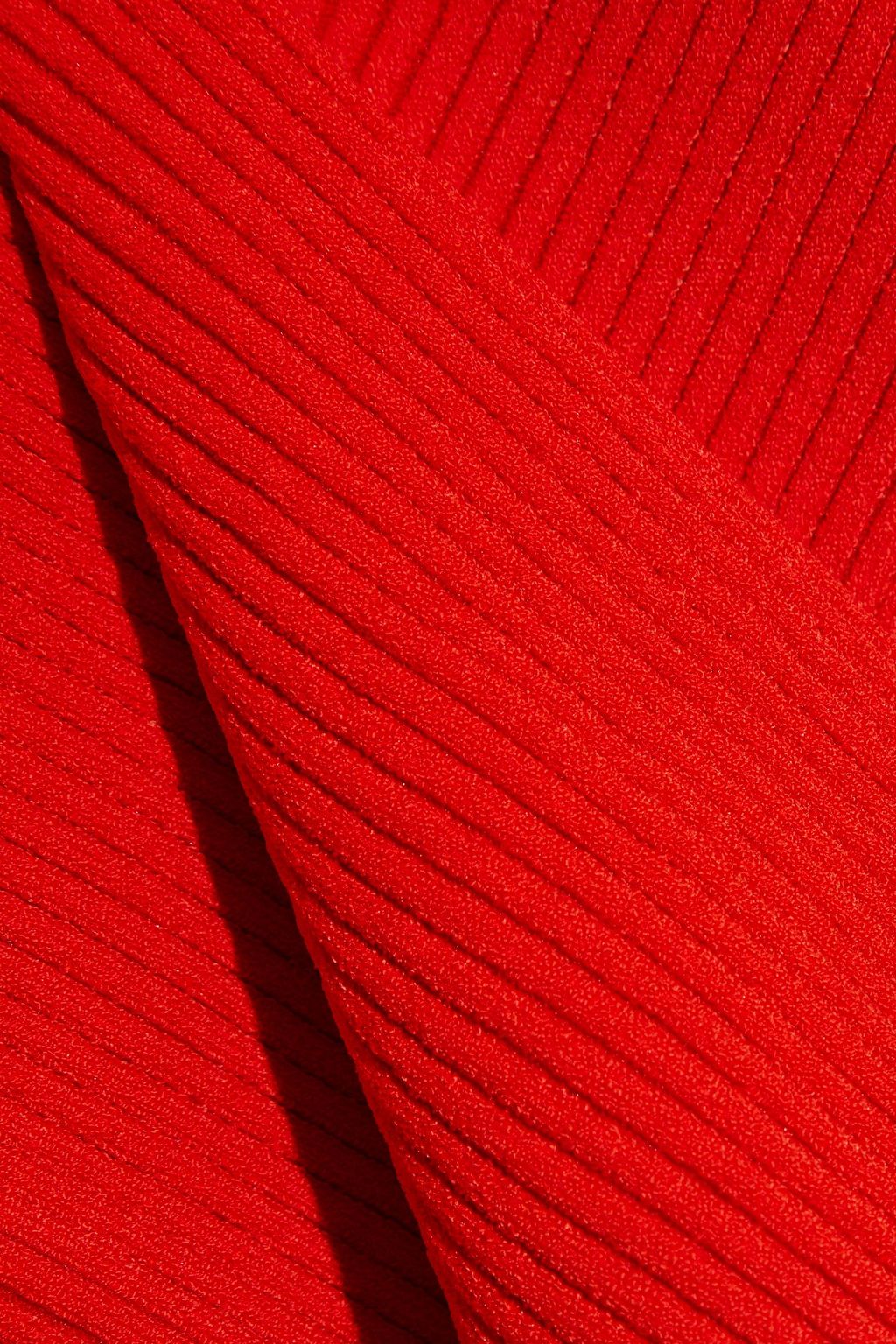 ALEXANDER WANG Zip-detailed ribbed-knit top
