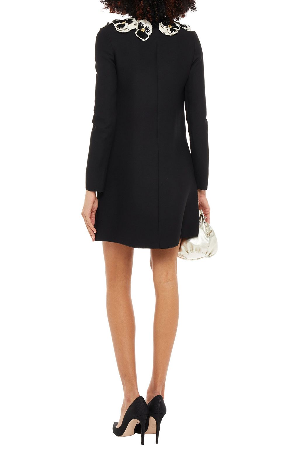 VALENTINO GARAVANI Embellished crepe mini dress