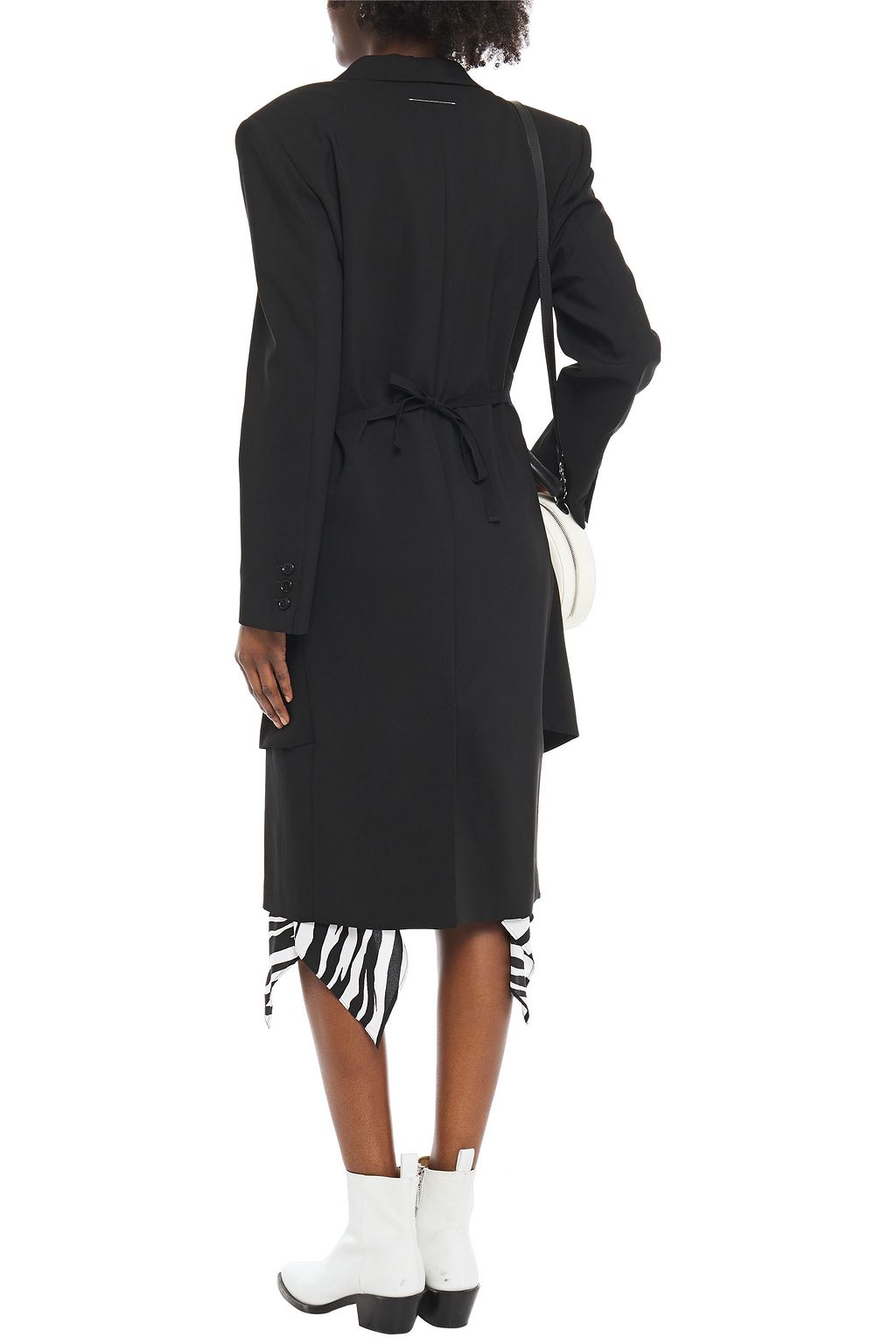 MM6 MAISON MARGIELA Double-breasted wool-crepe wrap coat