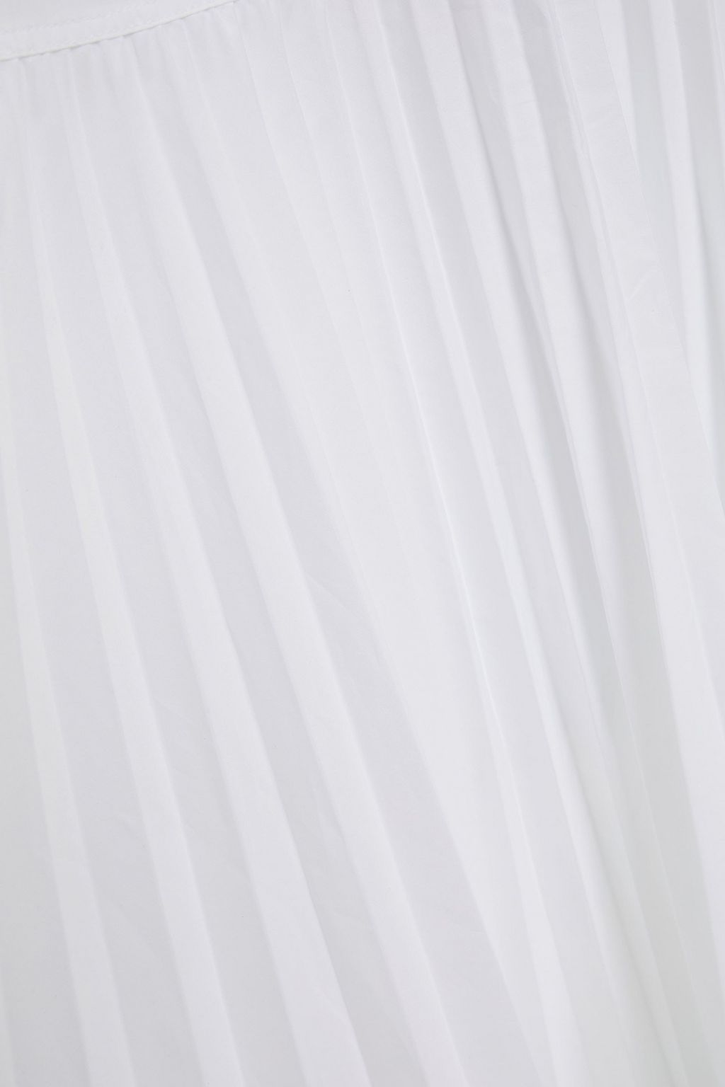 VALENTINO GARAVANI Pleated cotton-blend poplin midi dress