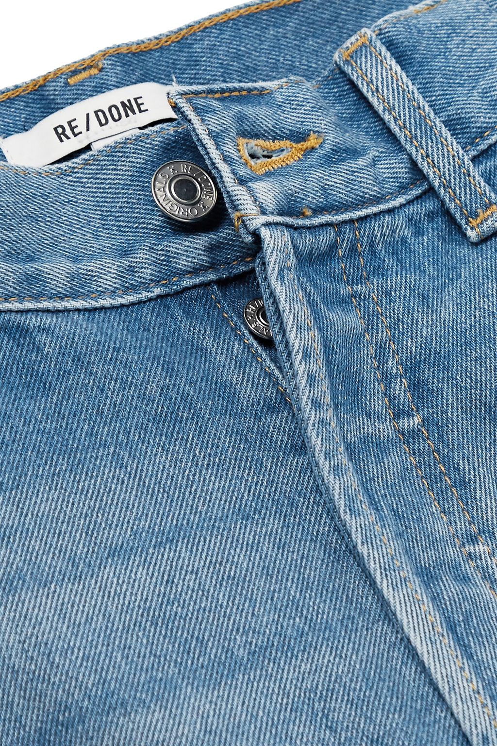 RE/DONE 40s Zoot pleated high-rise tapered jeans