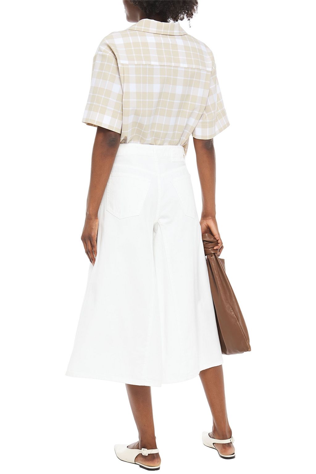 MM6 MAISON MARGIELA Cropped high-rise wide-leg jeans