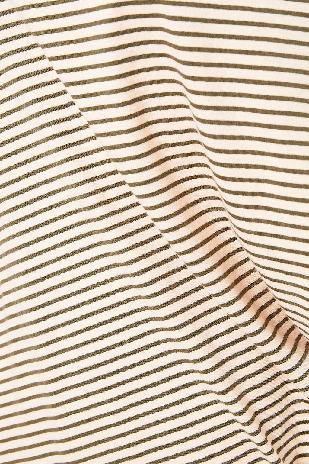 MM6 MAISON MARGIELA Cutout striped stretch-cotton jersey mini dress