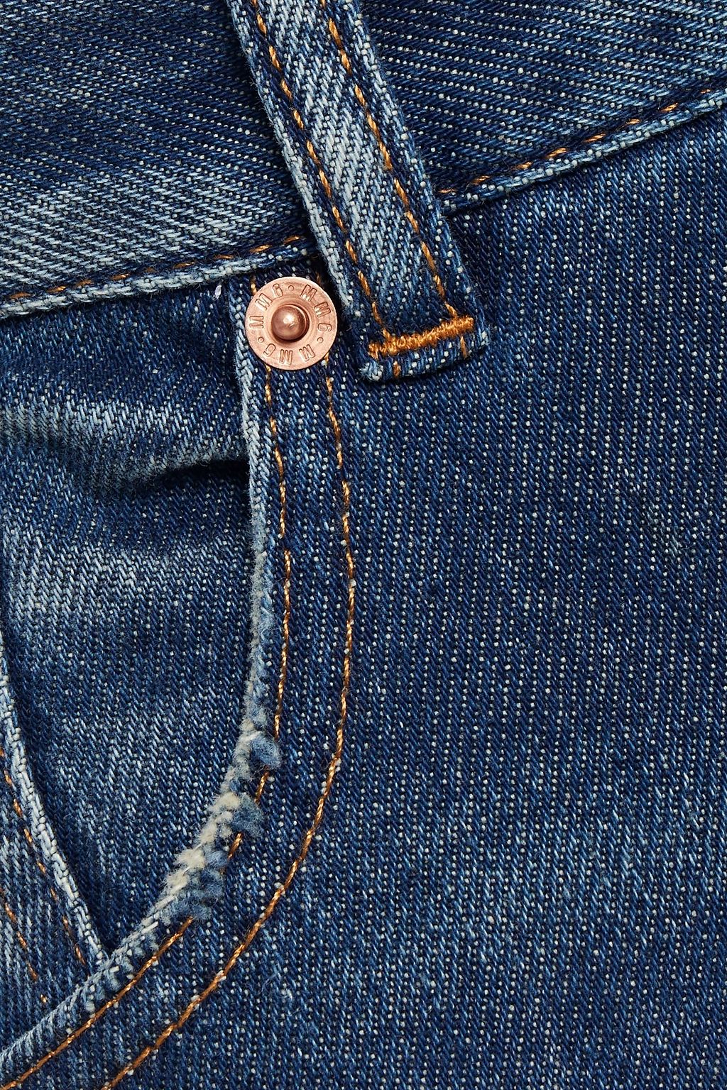 MM6 MAISON MARGIELA Asymmetric distressed denim skirt