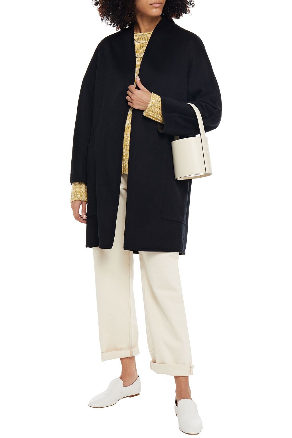 VINCE. Wool and cashmere-blend felt coat