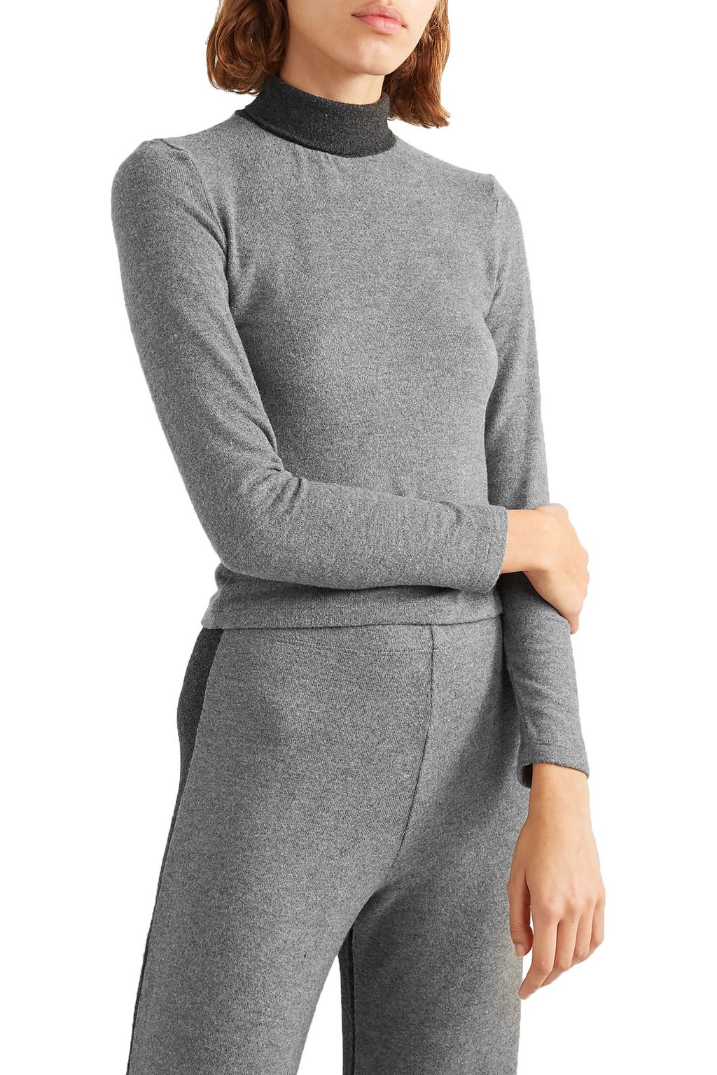 LESET Alison ribbed stretch-jersey turtleneck top
