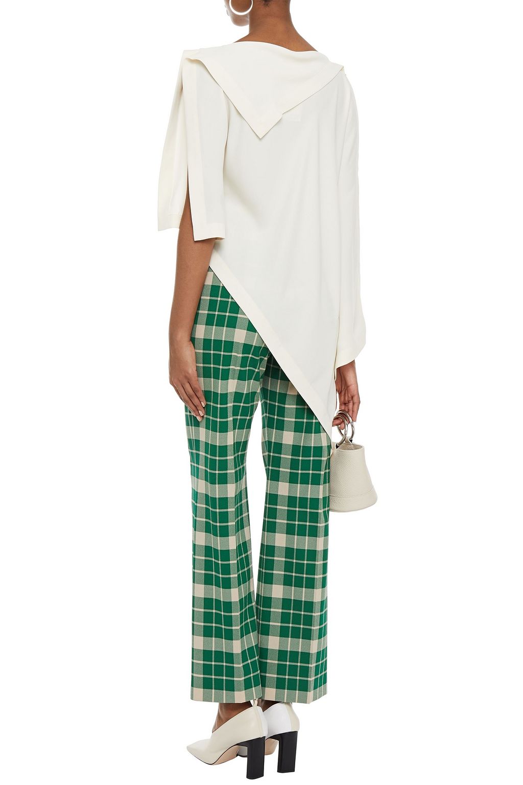 MM6 MAISON MARGIELA Asymmetric draped crepe top