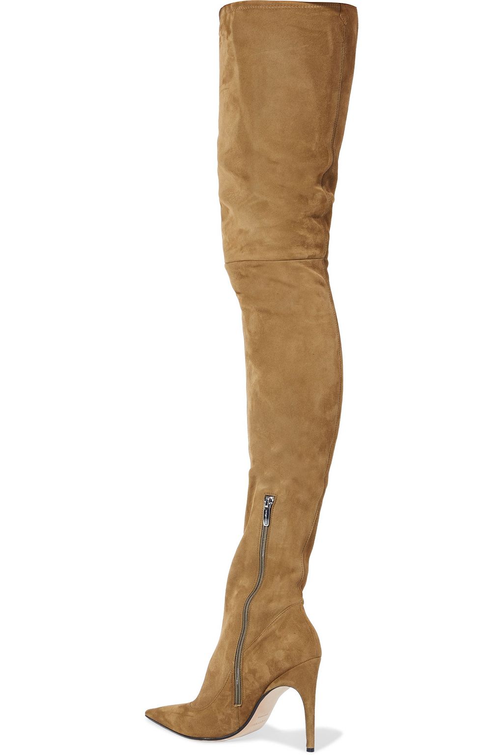 SERGIO ROSSI Cindy stretch-suede thigh boots