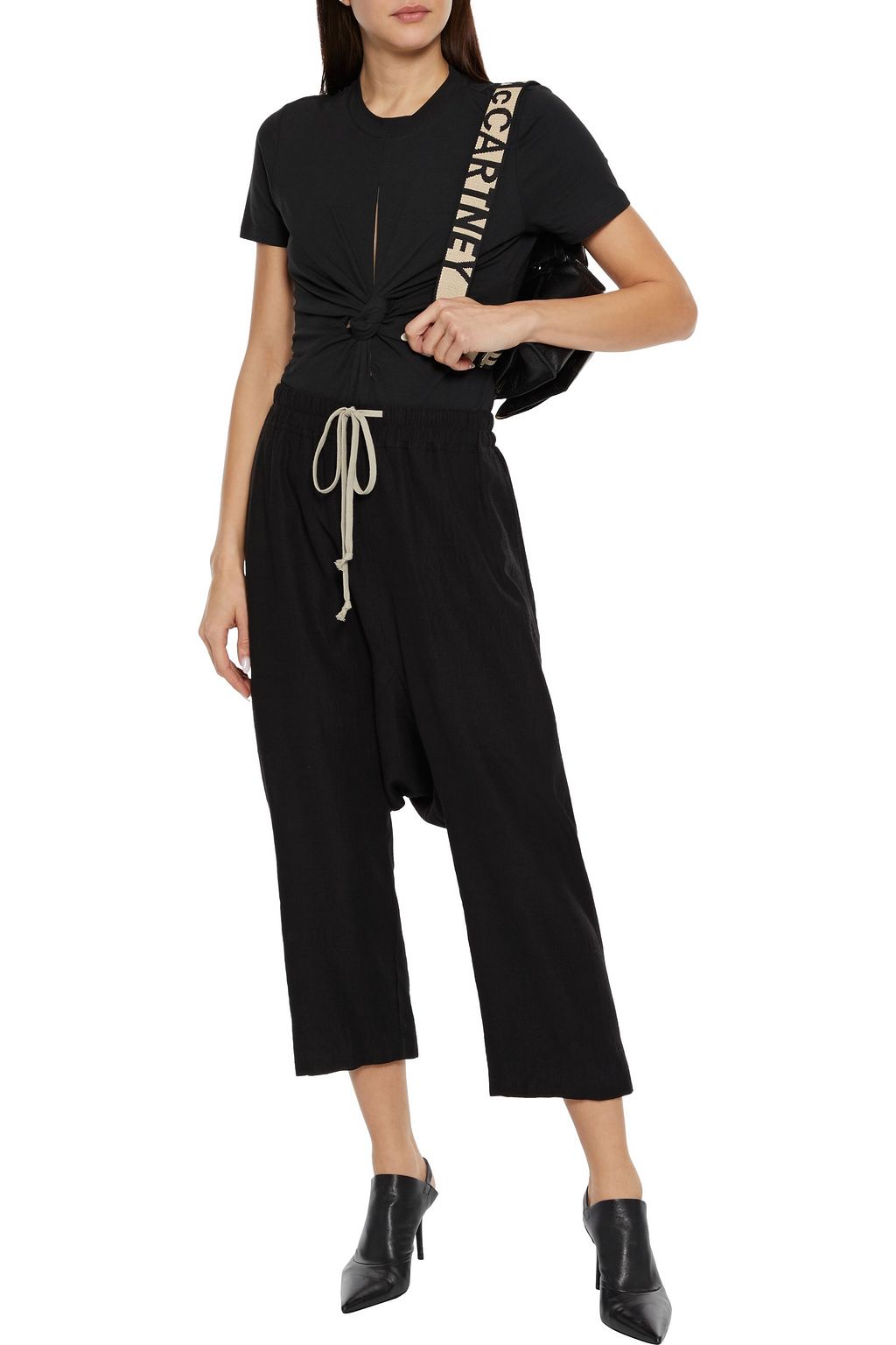 ALEXANDERWANG.T Twisted stretch-cotton jersey bodysuit