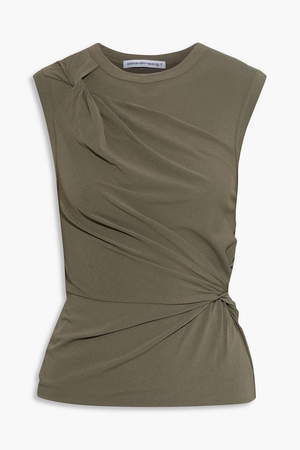 Army Green Twisted Stretch Jersey Tank Sale Up To 70 Off The Outnet Alexanderwang T The Outnet