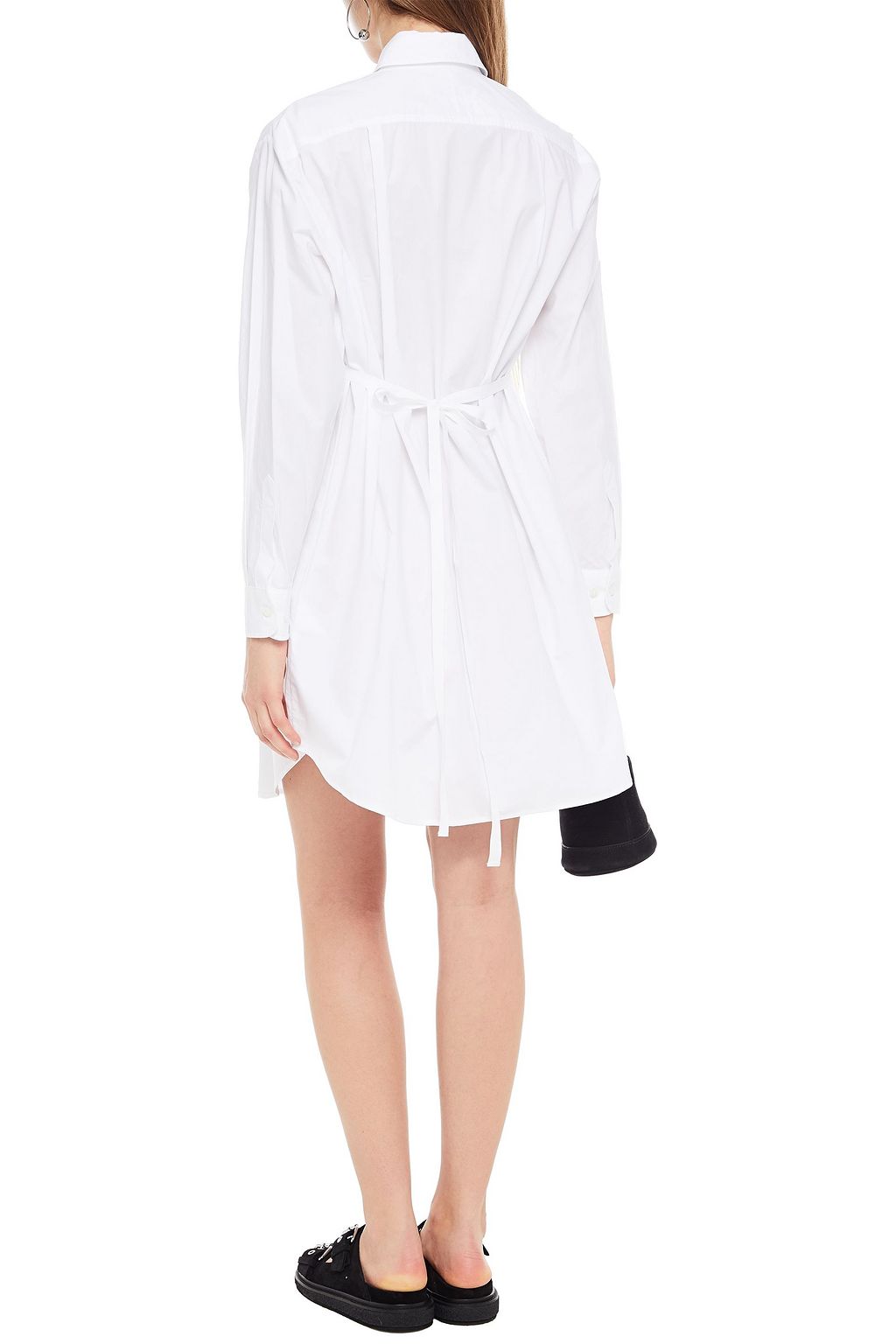 MM6 MAISON MARGIELA Mehrlagiges Hemdkleid aus Baumwollpopeline in Minilänge
