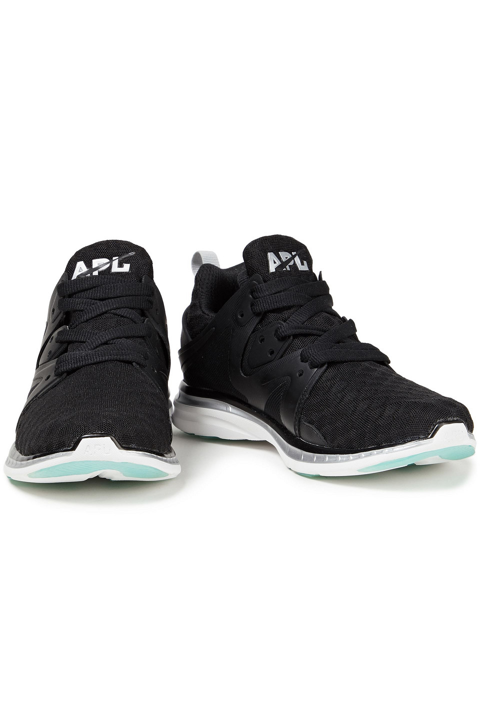 Apl Athletic Propulsion Labs Ascend Techloom Mesh And Rubber Trainers In Black